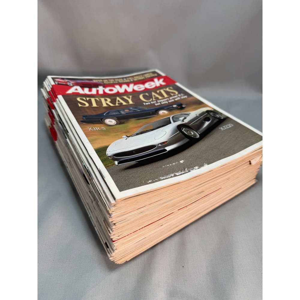 AutoWeek Magazine Lot 35 Issues 1992 Vintage Automotive Car Enthusiast Racing